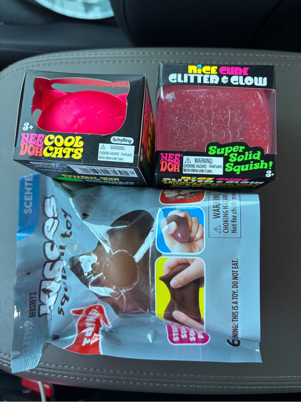 ***Bundle*** Cool Cats Glitter & Glow Pink Super Solid Squish Pack